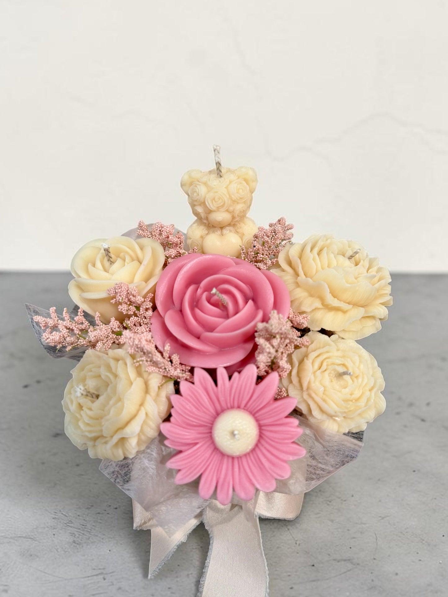 Custom Flower Candle Bouquet